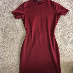 Burgundy dress